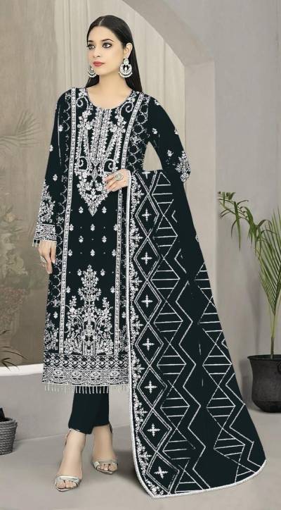 1661 COLOUR BY HUSNARA ORGANZA WITH HEAVY EMBROIDERY SALWAR KAMEEZ WHOLESALER IN SURAT